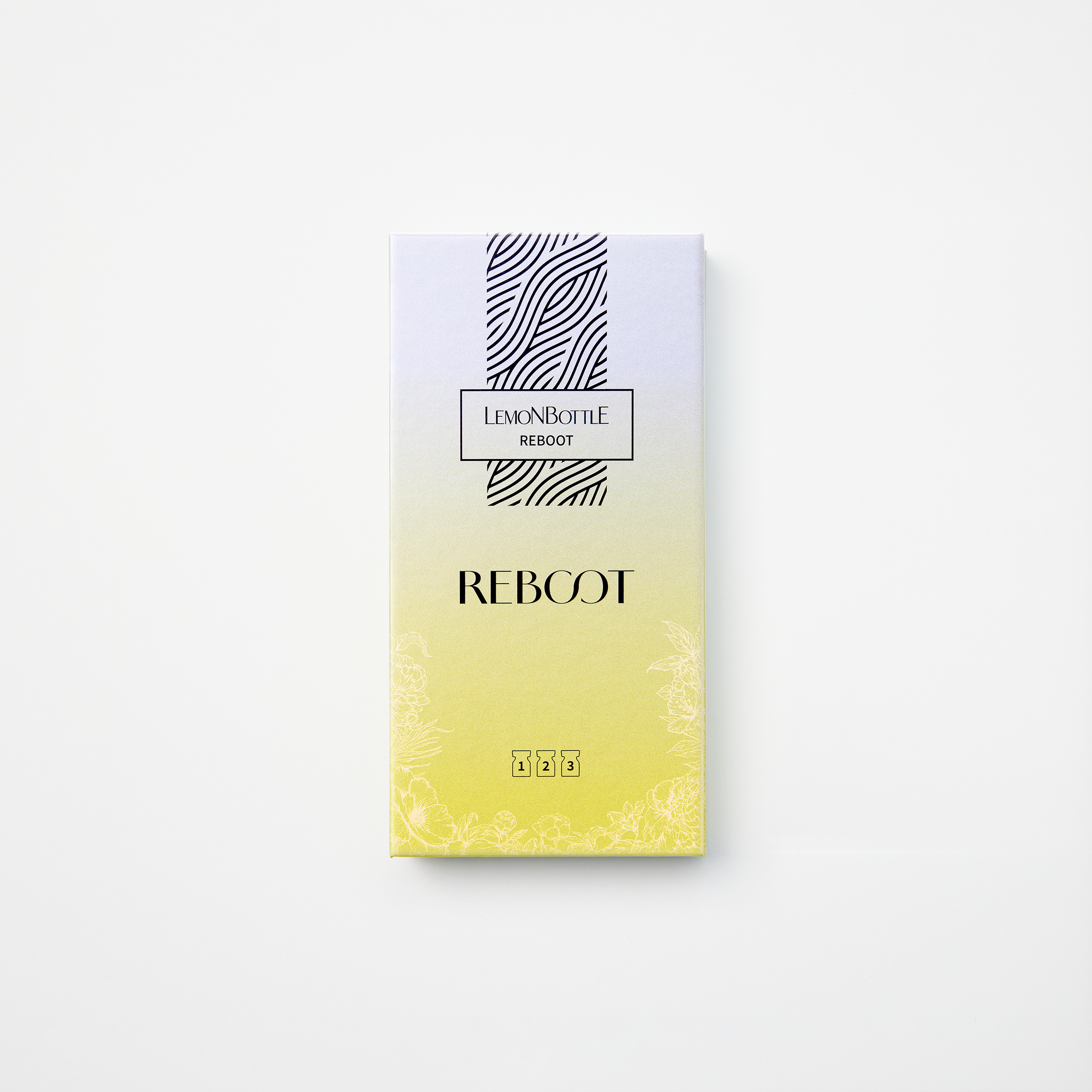 Opakowanie produktu z logo „Lemon Bottle” na białym tle